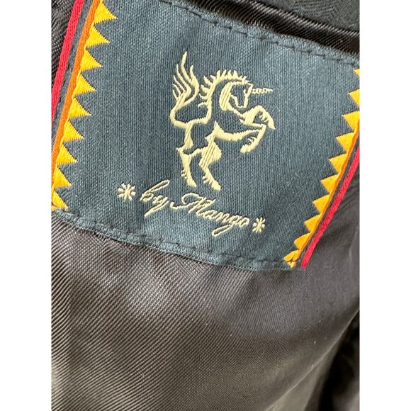 HE Homini Emerito by Mango Navy Blue Notch Lapel Jacket Men's Size Medium M - Picture 7 of 8